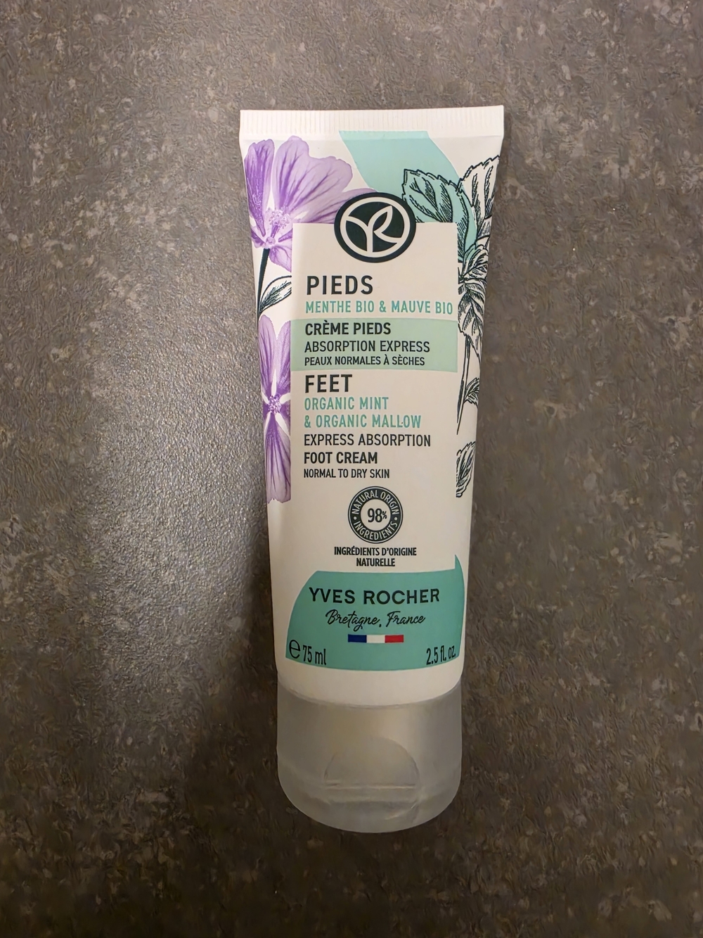 Yves Rocher Organic Mint Foot Cream
